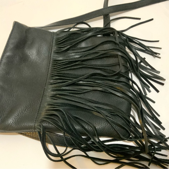 Margot black fringed crossbody - Picture 6 of 10